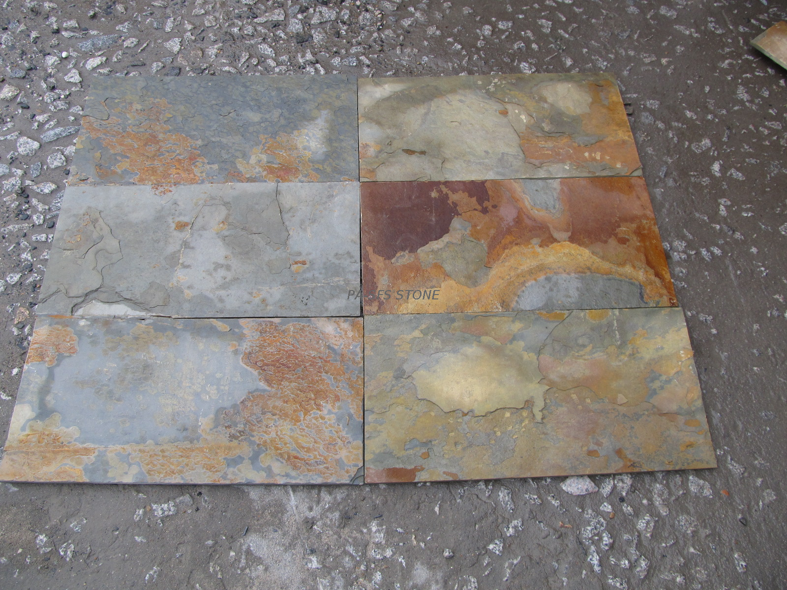 1120 Rusty Slate Tiles Wall Panel