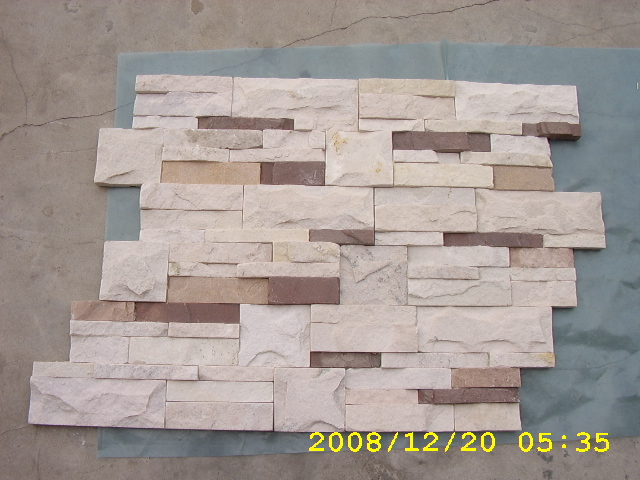 White And Red Sandstone, Culture Stone Slate Products 