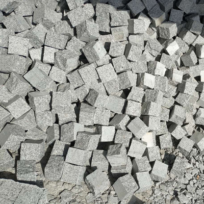 G2102 Grey Granite Cobble Stone Cube Stone