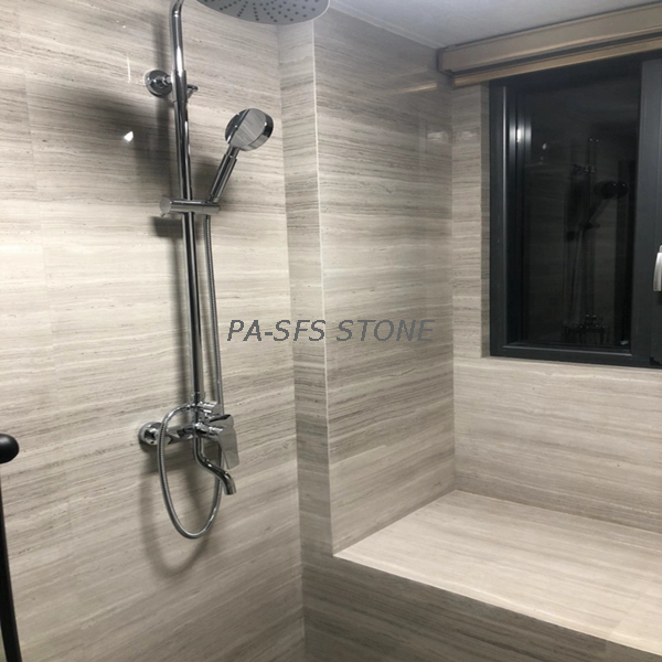 White Wooden Marble Slabs 