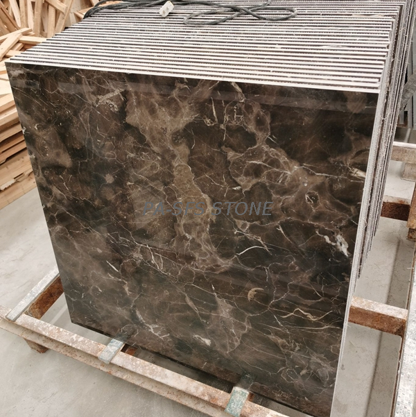 Dark Emperador Marble Flooring Tiles