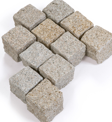 G682 Natural Cobble Stone Yellow granite Natural Split Surface Cube Stone